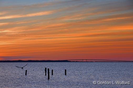 Copano Bridge At Sunset_38186.jpg - Photographed along the Gulf coast near Rockport, Texas, USA.